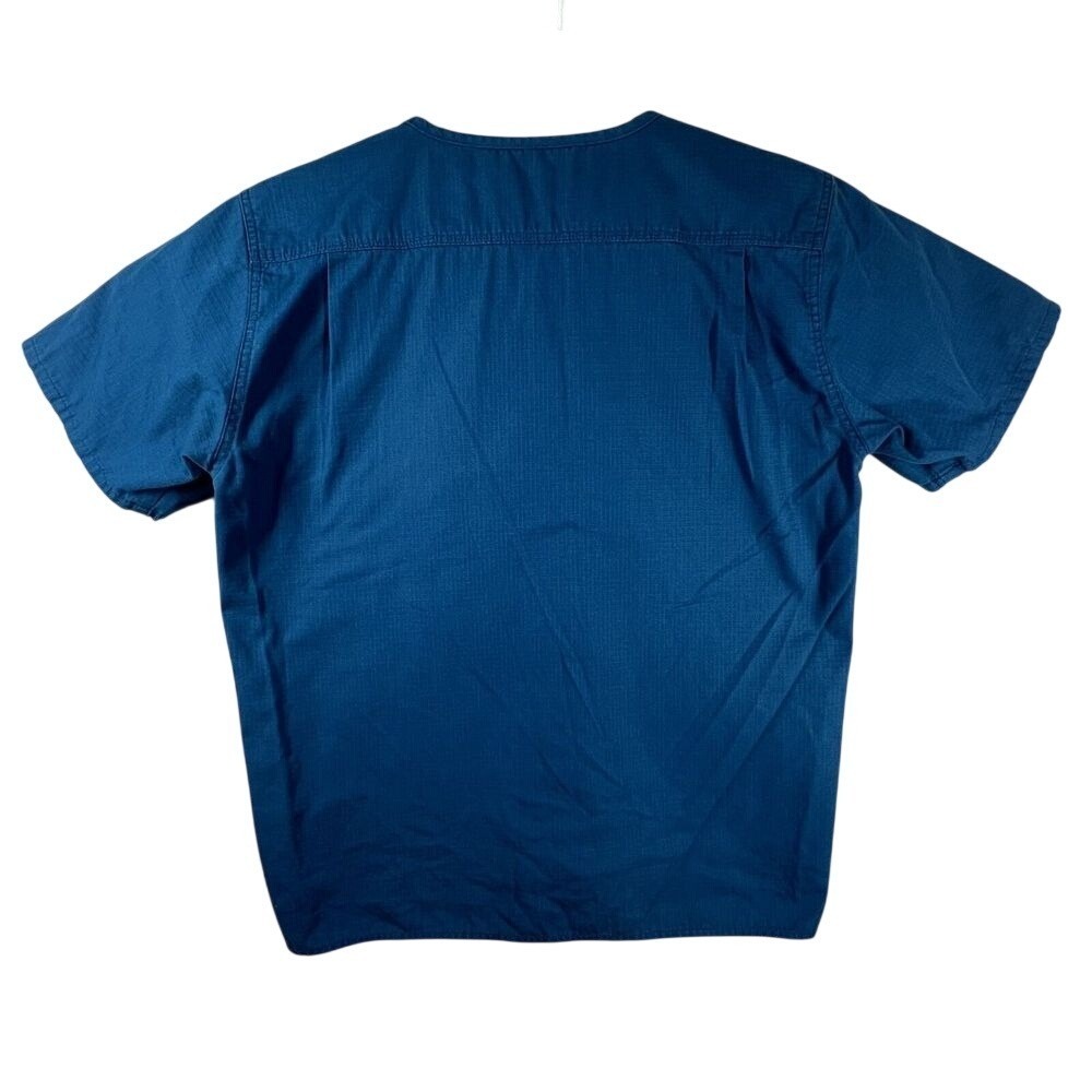 Carhartt M Scrub Top Mens Blue Ripstop V-Neck Medical‎ C15108